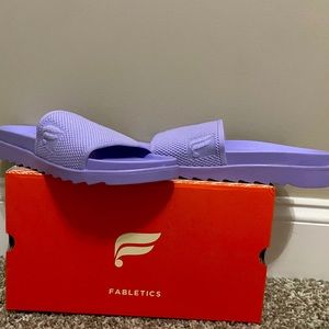 Size 8 fabletics sandels Cole lilac not used brand new
